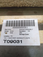 Load image into Gallery viewer, Engine Motor Volvo XC40 2022 - NW556563