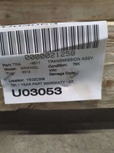 Load image into Gallery viewer, TRANSMISSION Jeep Wrangler 12 13 14 15 16 17 18 VIN W - NW606849