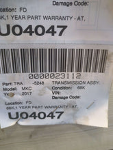 Load image into Gallery viewer, TRANSMISSION Lincoln MKC 2016 16 2017 17 2018 18 2019 19 AWD - NW614860