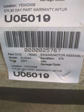 Load image into Gallery viewer, ENGINE Audi A4 2005 05 2006 06 2007 07 2008 08 2.0L Auto Turbo - NW622076