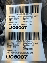 Load image into Gallery viewer, Transmission Toyota Sienna 2018 - NW629600