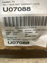 Load image into Gallery viewer, Engine Motor Toyota Camry 2018 - NW643561