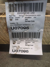 Load image into Gallery viewer, TRANSMISSION Toyota Camry 07 08 09 10 11 VIN B - NW644111