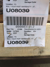 Load image into Gallery viewer, AUTOMATIC TRANSMISSION Infiniti G35 2004 04 AWD - NW648326