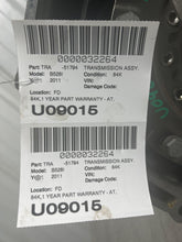 Load image into Gallery viewer, TRANSMISSION BMW 528i 2011 11 RWD - NW654766