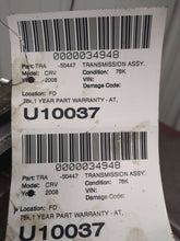 Load image into Gallery viewer, AUTOMATIC TRANSMISSION Honda CR-V 2007 07 2008 08 2009 09 - NW666507