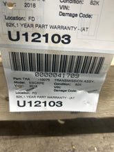 Load image into Gallery viewer, TRANSMISSION Ford Escape 2017 17 2018 18 2019 19 4X4 - NW694332