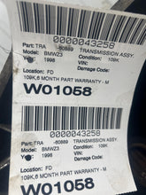 Load image into Gallery viewer, Transmission BMW Z3 1998 - NW701465
