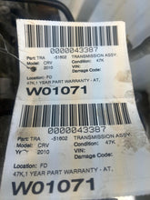 Load image into Gallery viewer, TRANSMISSION Honda CR-V 2010 10 2011 11 AWD - NW701790