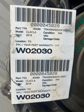 Load image into Gallery viewer, TRANSMISSION B250 CLA45 CLA250 14 15 16 17 18 19 FWD - NW709210