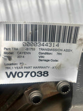 Load image into Gallery viewer, Transmission PORSCHE CAYENNE 2014 - NW754886