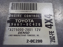 Load image into Gallery viewer, ECU ECM COMPUTER Sequoia 2002 02 4x4 - MRK465045