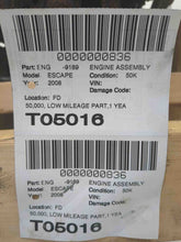Load image into Gallery viewer, Engine Motor Ford Escape 2008 - NW524038