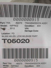 Load image into Gallery viewer, Transmission Subaru Impreza 2012 - NW524726