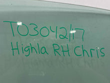 Load image into Gallery viewer, FRONT DOOR GLASS Toyota Highlander 14 15 16 17 18 19 Right - NW539955