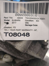 Load image into Gallery viewer, Transmission Subaru Impreza WRX 2017 - NW550380