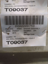 Load image into Gallery viewer, ENGINE MOTOR Beetle Jetta Passat 15 16 17 18 1.8L VIN T/1 - NW552979