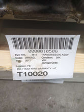 Load image into Gallery viewer, TRANSMISSION Jeep Wrangler 12 13 14 15 16 17 18 VIN W - NW564903