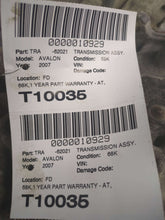 Load image into Gallery viewer, AUTOMATIC TRANSMISSION Avalon Sienna 05 06 07 08 09 10 FWD - NW566093