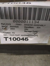 Load image into Gallery viewer, ENGINE 525i 2004 04 2005 05 2.5L - NW566584