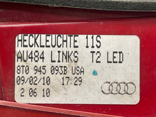 Load image into Gallery viewer, TRUNK LID MOUNTED TAIL LIGHT LAMP Audi A5 S5 08 09 10 11 12 Left - NW559559