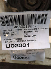 Load image into Gallery viewer, Engine Motor Honda Civic 2018 - NW594471