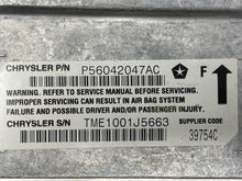 Load image into Gallery viewer, AIR BAG CONTROL MODULE COMPUTER Jeep Grand Cherokee 00 01 - NW27291