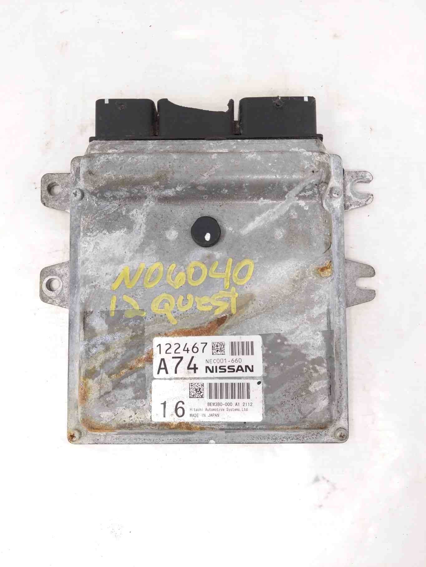 ECU ECM COMPUTER Nissan Quest 2012 12 2013 13 - NW60052