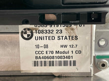 Load image into Gallery viewer, CD PLAYER RADIO BMW X5 X6 2007 07 2008 08 2009 09 2010 10 - NW401884