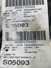 Load image into Gallery viewer, Transmission MAZDA MX-5 MIATA 2001 - NW421613