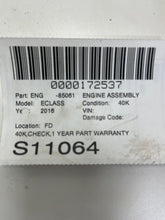 Load image into Gallery viewer, Engine Motor MERCEDES E-CLASS 2016 - NW474234