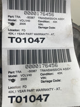 Load image into Gallery viewer, AUTOMATIC TRANSMISSION S40 V40 V50 04 05 06 07 08 09 10 AWD - NW489321