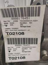 Load image into Gallery viewer, TRANSMISSION RX330 Highlander 04 05 06 07 AWD VIN P - NW498541