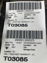 Load image into Gallery viewer, TRANSMISSION Infiniti I30 Nissan Maxima 2000 00 2001 01 - NW507959