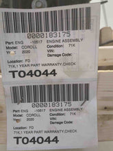 Load image into Gallery viewer, Engine Motor Toyota Corolla 2020 - NW517141