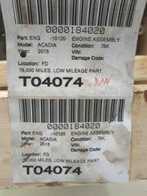 Load image into Gallery viewer, Engine Motor GMC Acadia 2015 - NW519888
