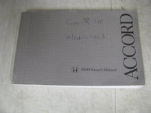 Load image into Gallery viewer, OWNERS MANUAL Honda Accord 1994 94 - 329078