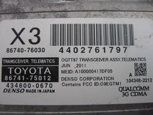 Load image into Gallery viewer, COMMUNICATION CONTROL MODULE COMPUTER Lexus CT200H 2012 12 - 845351