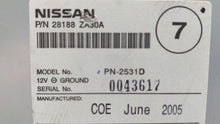 Load image into Gallery viewer, Radio Nissan Maxima 2005 - NW137211