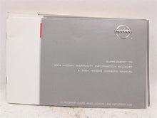 Load image into Gallery viewer, OWNERS MANUAL Nissan Murano 2004 04 - 980439