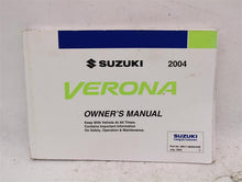Load image into Gallery viewer, OWNERS MANUAL Suzuki Verona 2004 04 - 983636