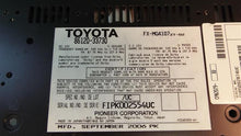 Load image into Gallery viewer, RADIO Lexus ES350 2007 07 2008 08 2009 09 - MM1016291