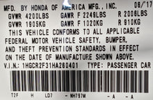 Load image into Gallery viewer, FRONT CV AXLE SHAFT Honda Accord 2015 15 2016 16 AT Left - NW325686