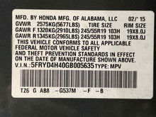 Load image into Gallery viewer, WHEEL RIM Acura MDX 14 15 16 19x8 ALLOY 19x8, 5 lug, 120mm - NW457173