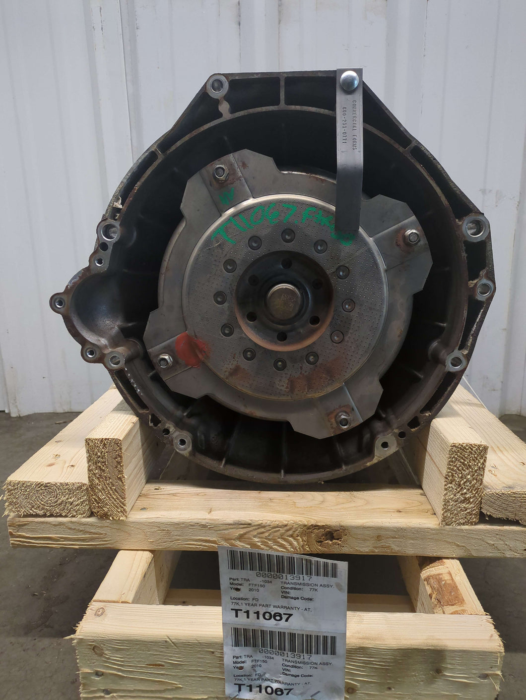 TRANSMISSION Ford F150 Pickup 2010 10 4X4 VIN 8 - NW577899