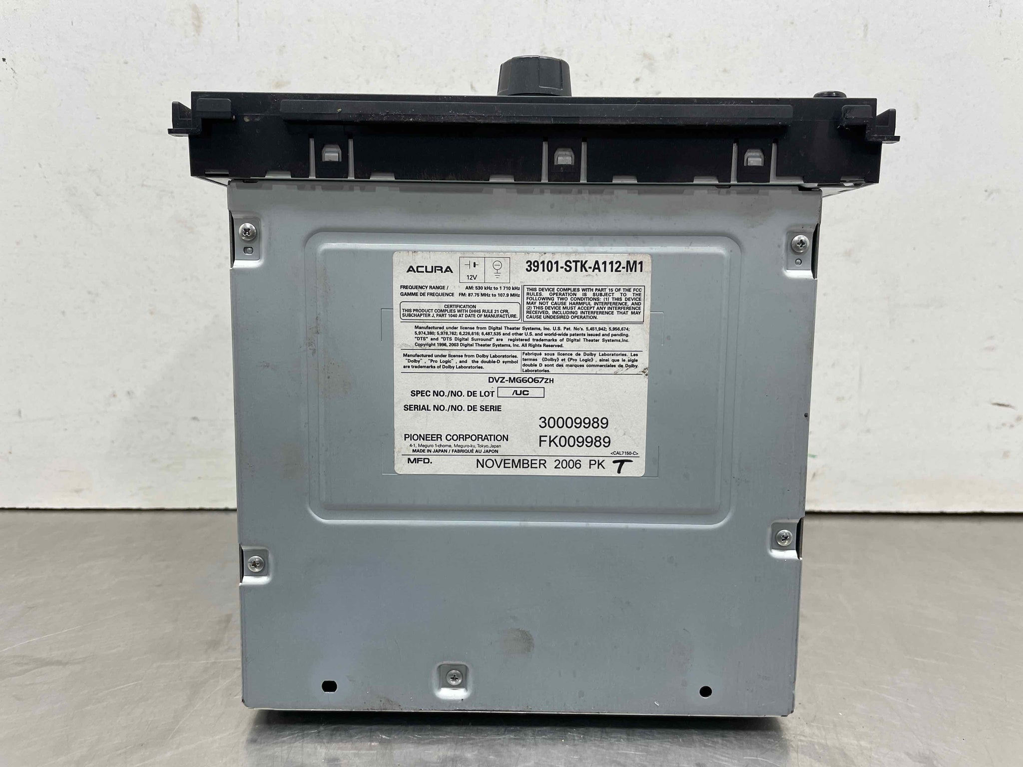 RADIO Acura RDX 2007 07 - NW616885 – Tom's Foreign Auto Parts