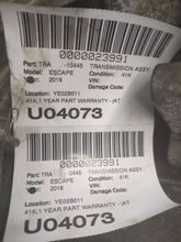 Load image into Gallery viewer, TRANSMISSION Ford Escape 2017 17 2018 18 2019 19 2WD - NW617382
