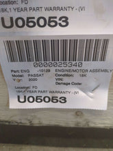 Load image into Gallery viewer, ENGINE MOTOR Volkswagen Beetle Passat 18 19 20 2.0L VIN D/A - NW624471

