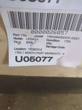Load image into Gallery viewer, Transmission Subaru Legacy 2008 - NW626811
