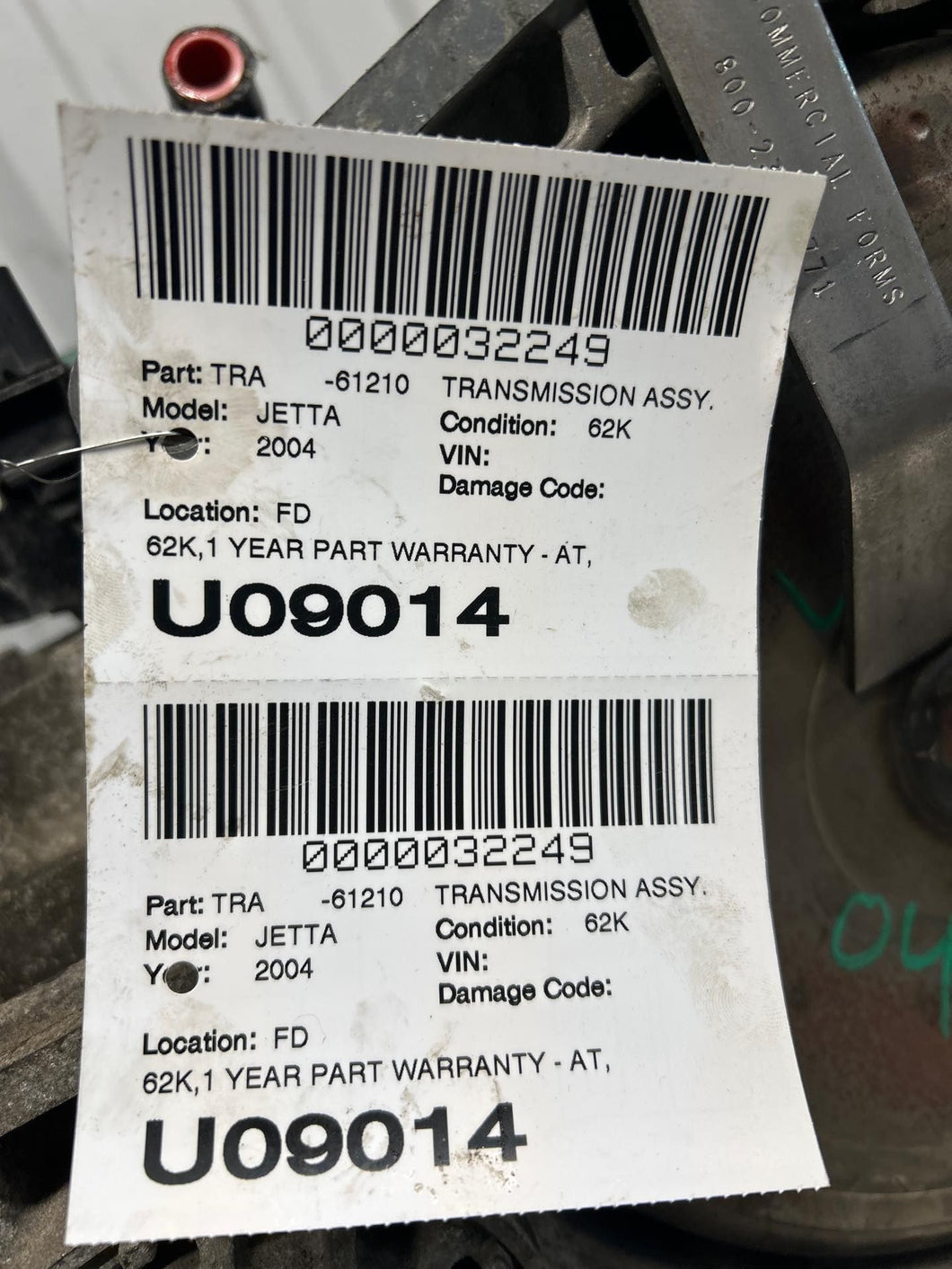 AUTOMATIC TRANSMISSION Beetle Golf Golf Cabriolet Golf Jetta 98-07 - NW654889